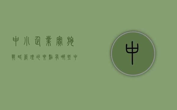中小企业实施战略管理的要点有哪些（中小企业战略管理的重要性）