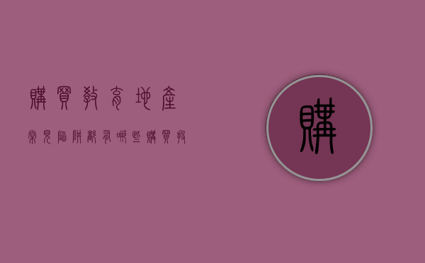 购买教育地产常见陷阱都有哪些（购买投资性房地产）