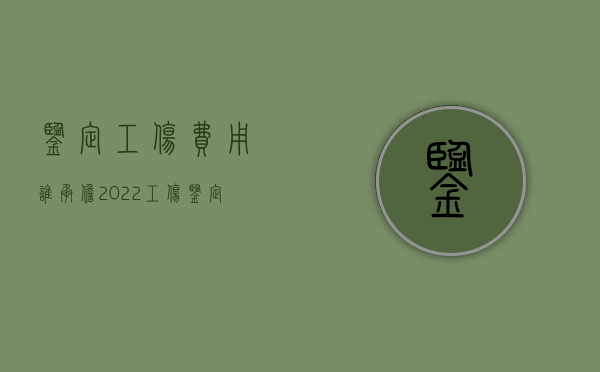 鉴定工伤费用谁承担2022（工伤鉴定伤残费用谁出）