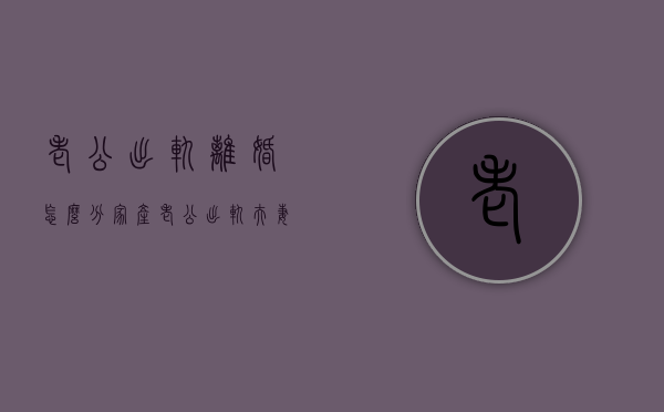 老公出轨离婚怎么分家产（老公出轨夫妻共同财产怎么分割）