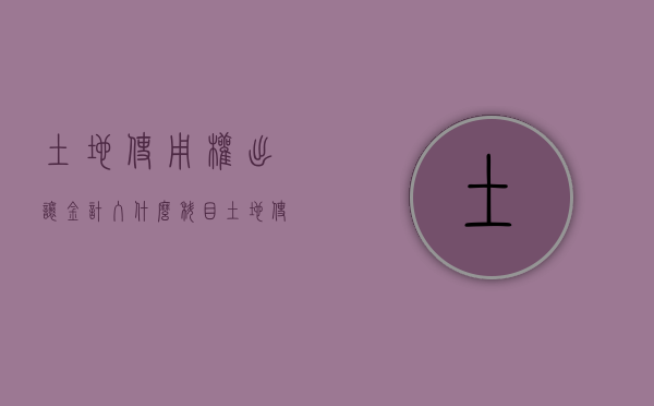 土地使用权出让金计入什么科目（土地使用权出让金的使用由谁规定）