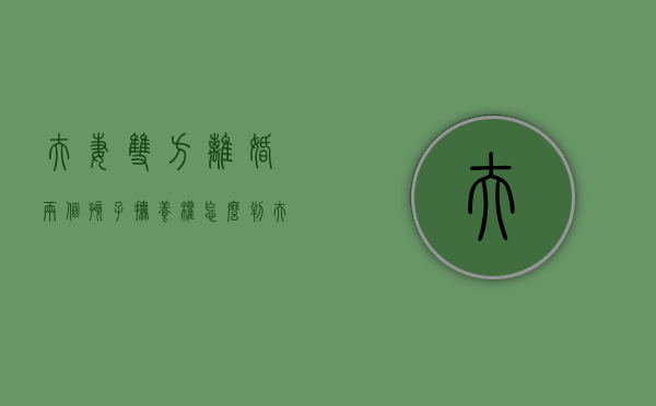 夫妻双方离婚两个孩子抚养权怎么判（夫妻离婚两个小孩抚养权怎么判）