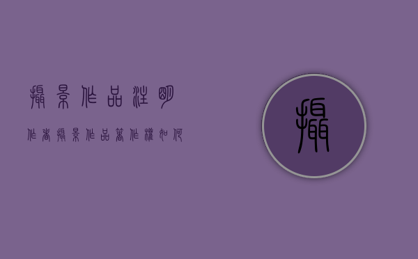 摄影作品注明作者（摄影作品著作权如何认定侵权）