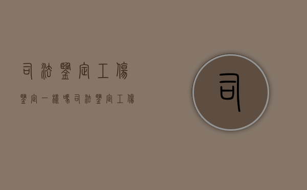 司法鉴定工伤鉴定一样吗（司法鉴定工伤鉴定标准）