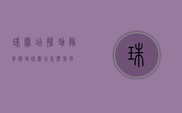 珠宝店抢劫队员（抢劫珠宝店怎么判刑）
