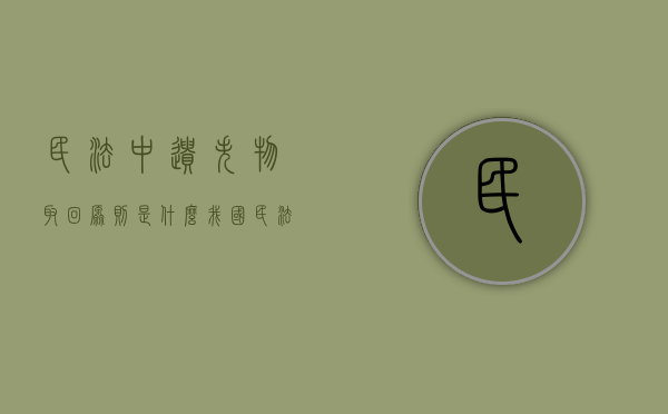 民法中遗失物取回原则是什么（我国民法典关于遗失物的规定）