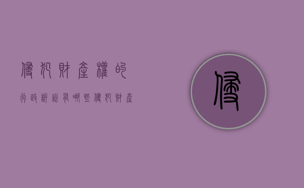 侵犯财产权的行政诉讼有哪些（侵犯财产权的行政处罚行为是）