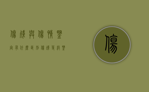 伤残与伤情鉴定有什么区别（伤残等级鉴定和伤情鉴定）