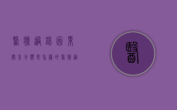 医疗过错因果关系分类是怎样的（医疗过错次要原因的责任比例）