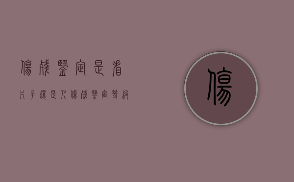 伤残鉴定是看片子还是人（伤残鉴定等级由什么部门决定）