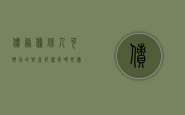 债务担保人可执行的财产范围有哪些（债务担保人可执行的财产范围包括）
