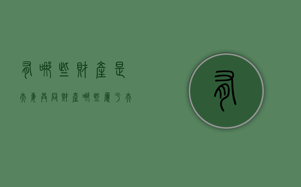 有哪些财产是夫妻共同财产（哪些属于夫妻双方共同财产）