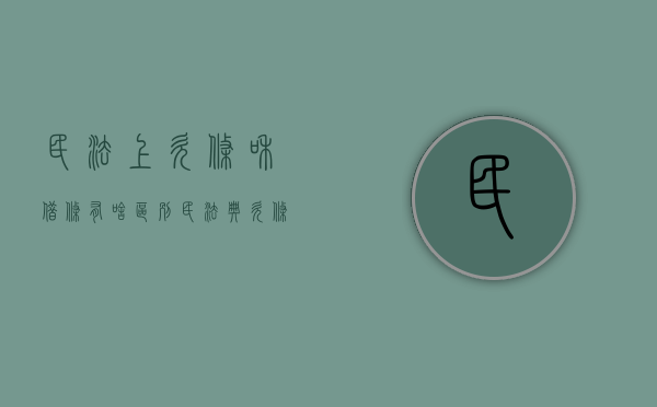 民法上欠条和借条有啥区别（民法典欠条与借条）