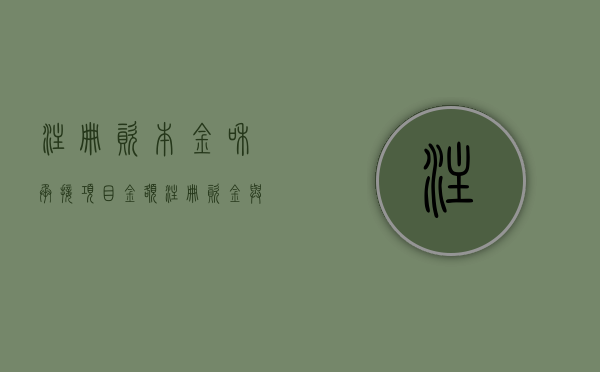 注册资本金和承接项目金额（注册资金与承包工程金额）