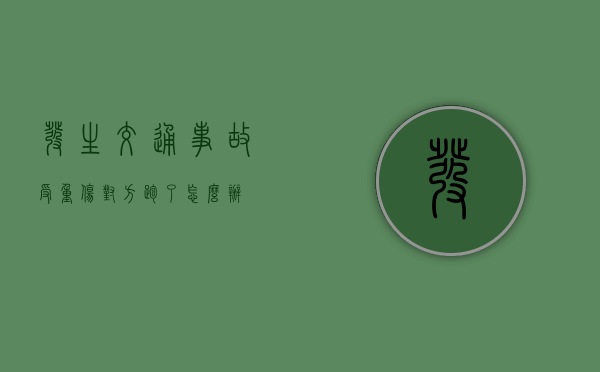 发生交通事故受重伤对方跑了怎么办