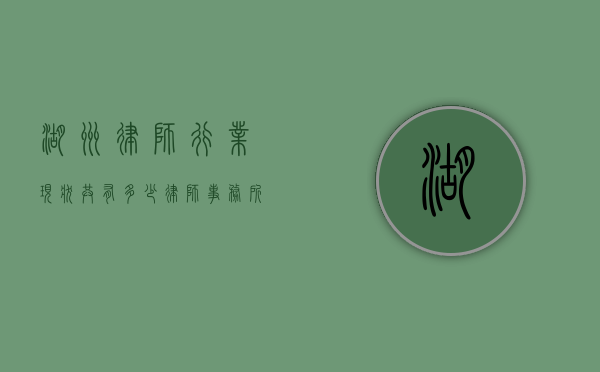 湖州律师行业现状，共有多少律师事务所？