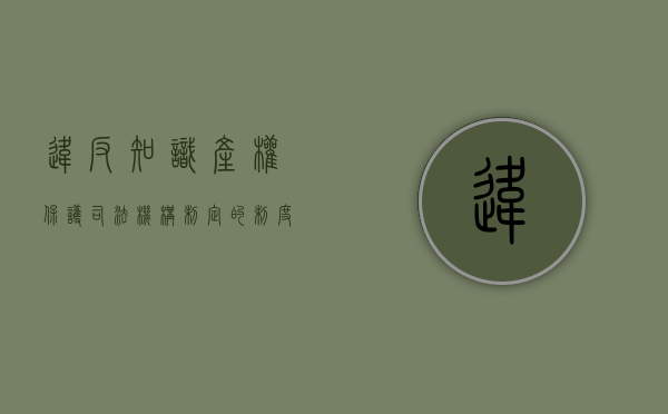违反知识产权保护司法机构制定的制度会受到处罚吗？（违反知识产权法的法律法规有哪些）