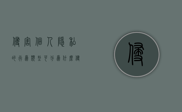 侵害个人隐私的行为类型可分为什么（侵害个人隐私的行为类型可分为哪几种）