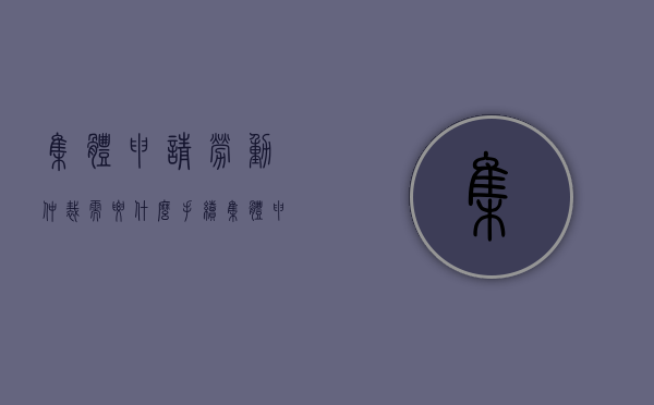 集体申请劳动仲裁需要什么手续（集体申请劳动仲裁范本）