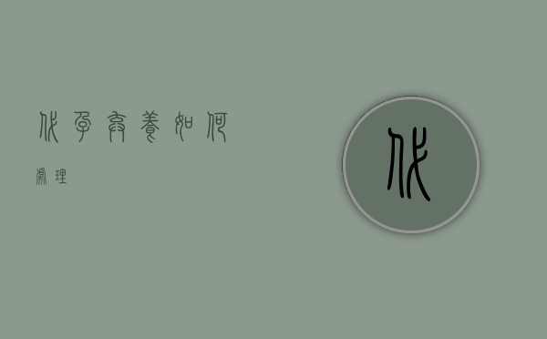 代孕弃养如何处理