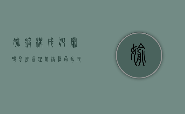 偷渡构成犯罪吗怎么处理（偷渡应受到何种处罚）