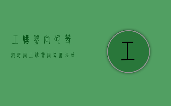 工伤鉴定的等级评定（工伤鉴定怎么分等级）