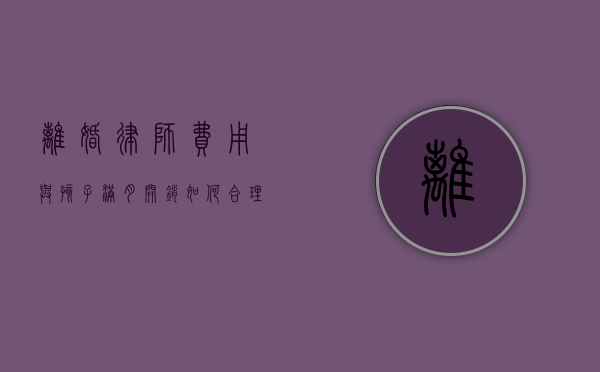 离婚律师费用与孩子满月开销，如何合理规划家庭财务？
