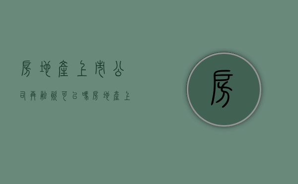 房地产上市公司再融资可以吗？（房地产上市企业融资现状如何）