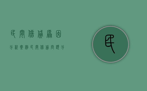 民间借贷原因分析案例（民间借贷问题分析）