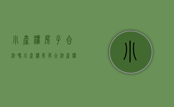 小产权房子合法吗（小产权房有合法产权吗）