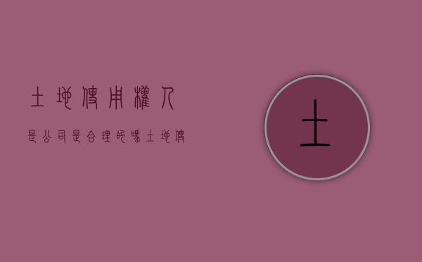 土地使用权人是公司是合理的吗？（土地使用权人名称怎么填写才正确）