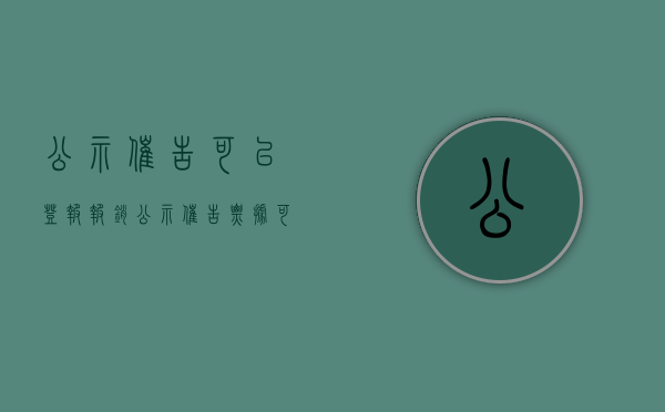 公示催告可以登报报销（公示催告票据可以进行追索吗）