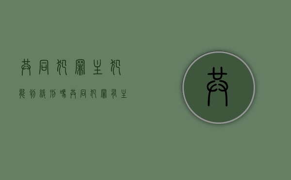 共同犯罪主犯能判缓刑吗（共同犯罪有主犯从犯吗?）