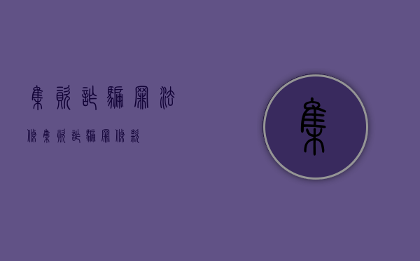 集资诈骗罪法条（集资诈骗罪条款）