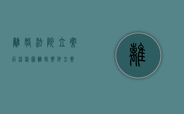 离婚法院立案后流程图（离婚案件立案）