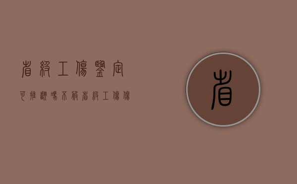 省级工伤鉴定可推翻吗（不服省级工伤伤残鉴定）