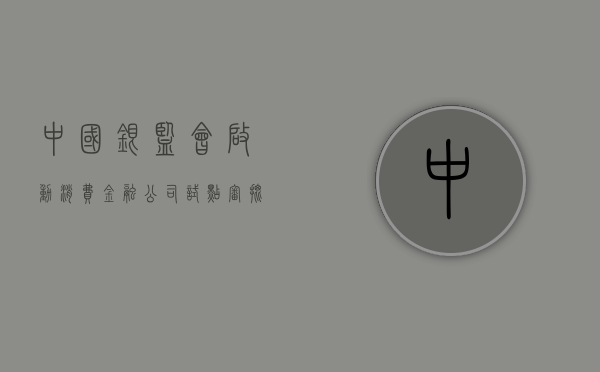 中国银监会启动消费金融公司试点审批工作（银保监会批准的消费金融公司）