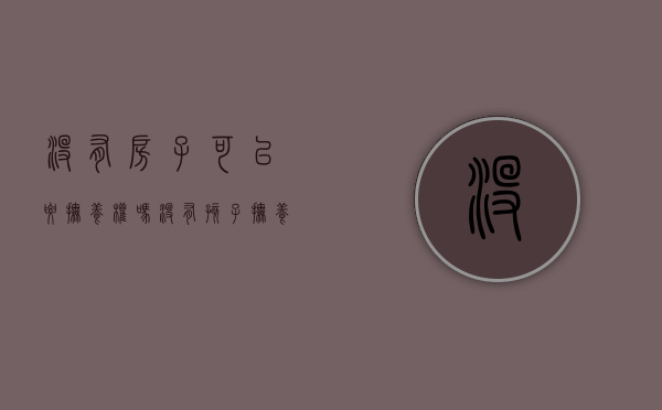 没有房子可以要抚养权吗（没有孩子抚养权房产证可以加孩子名吗）