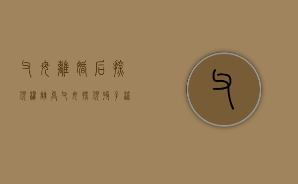 父母离婚后探视权（离异父母探视孩子流程图）