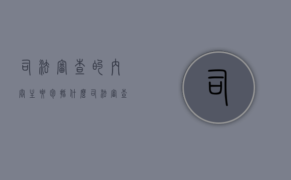 司法审查的内容主要包括什么（司法审查的基本条件包括）