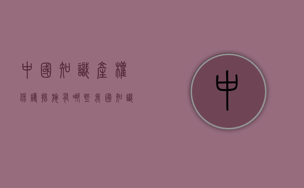 中国知识产权保护措施有哪些？（我国知识产权保护范围）