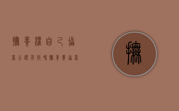 抚养权自己协商公证有效吗（抚养费协商好在哪公证）