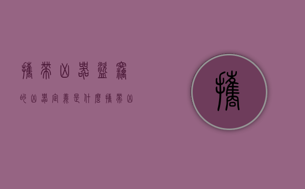 携带凶器盗窃的凶器定义是什么（携带凶器盗窃的凶器定义为）