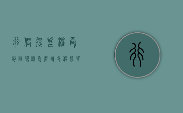 行使探望权受到阻碍该怎么办（行使探望权的方式）