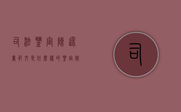 司法鉴定陈述书范文是什么样的（鉴定陈述书）