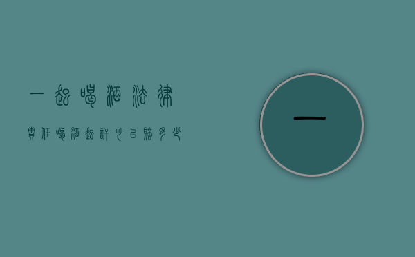 一起喝酒 法律责任（喝酒起诉可以赔多少）