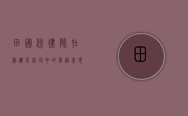 田国斌律师在动迁房官司中的卓越表现与法律智慧