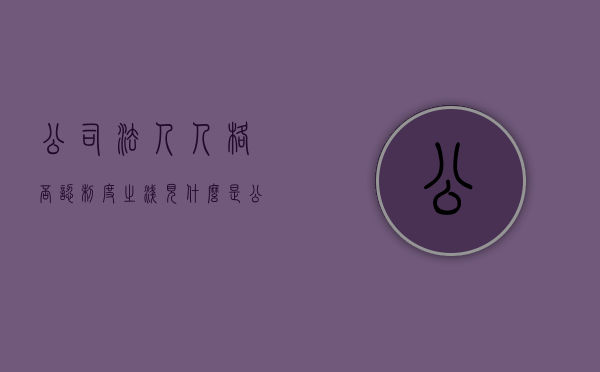 公司法人人格否认制度之浅见（什么是公司法人人格否认制度?）