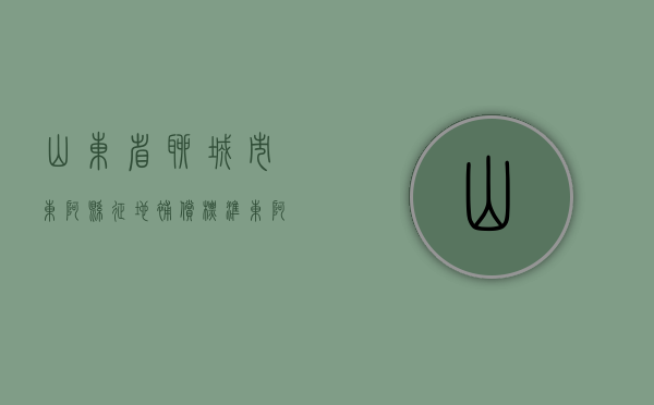 山东省聊城市东阿县征地补偿标准（东阿县村庄搬迁）