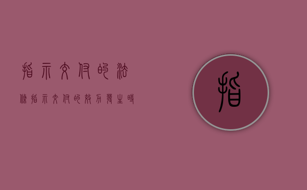 指示交付的法条（指示交付的效力发生时间）